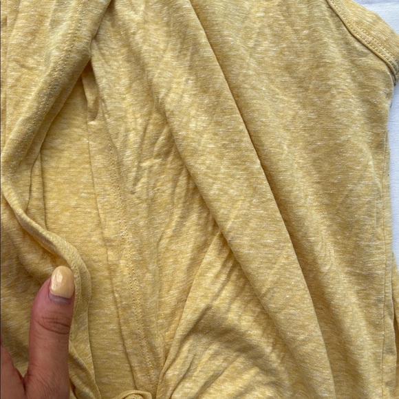 J Crew Yellow Sleeveless Open Back with Tie Women's Top - Picture 5 of 5